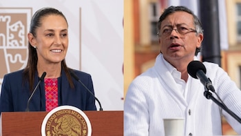 Sheinbaum respalda a Petro y denuncia campaña de ultraderecha para influir en elecciones de Colombia