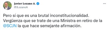 (Foto: Twitter @JLozanoA)