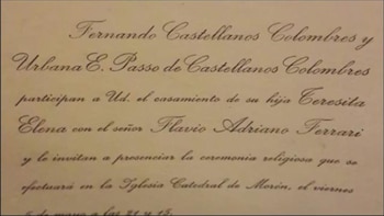 La participación de bodas