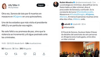 Lilly Téllez y Rubén Moreira