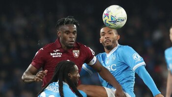Duván Zapata sufrió una lesión y es duda en el Torino de Italia: el equipo le estaría buscando reemplazo