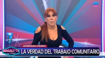 Magaly Medina garante que o INPE reclamou do pedido de Jefferson Farfán. Captação: Magaly TV La Firme.