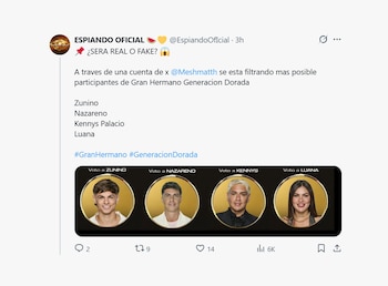 La primera gala de nominación