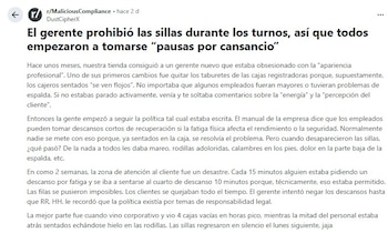 Captura de pantalla de la red social Reddit del 31 de mayo de 2026.