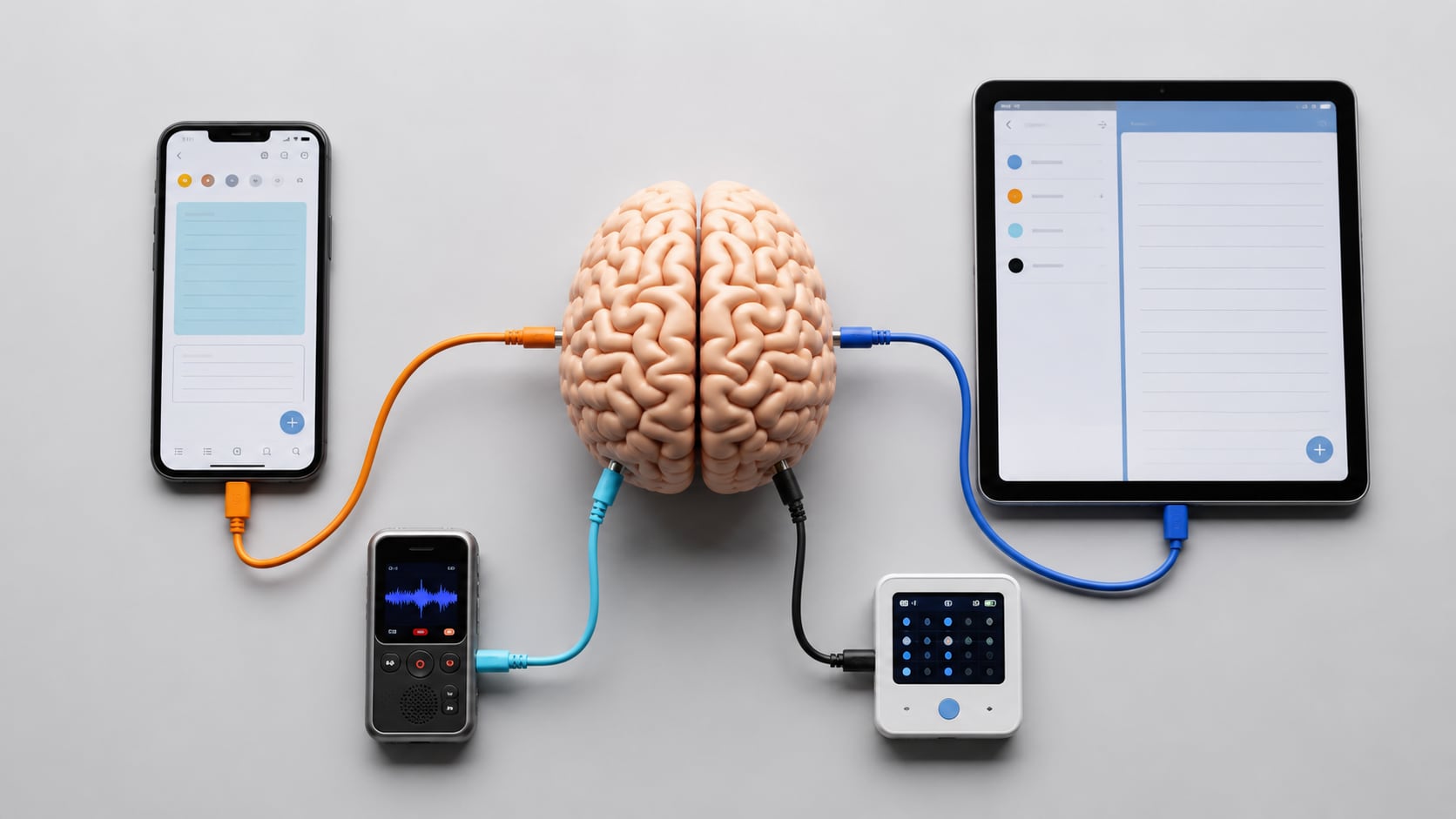 La descarga cognitiva consiste en delegar tareas mentales a notas digitales, grabaciones y recordatorios para externalizar funciones de la memoria (Imagen Ilustrativa Infobae)