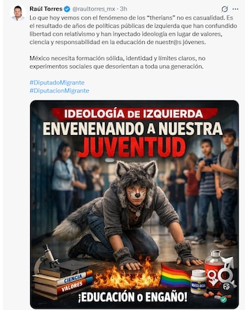 Crédito: X(raultorres_mx)