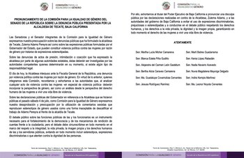 El comunicado de la Comisión