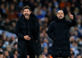 Diego Simeone y Pep Guardiola