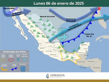 Estos sistemas meteorológicos afectarán hoy