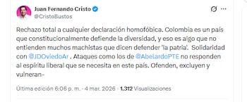 El candidato Juan Fernando Cristo