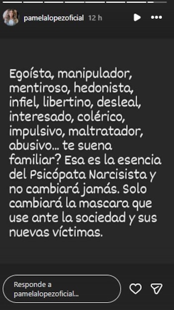 Pamela López arremete contra Christian