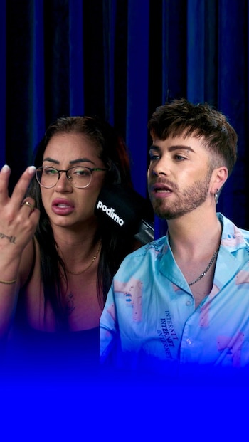 Dakota Tárraga y Malbert en el pódcast 'Última llamada'. (Instagram @itsmalbert)