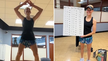De correr maratones a batir un récord Guinness: la mujer de 51 años que hizo 5.023 saltos de tijera