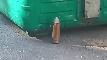 Encontraron una munición de guerra