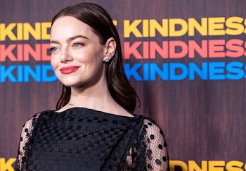 Emma Stone durante la presentación