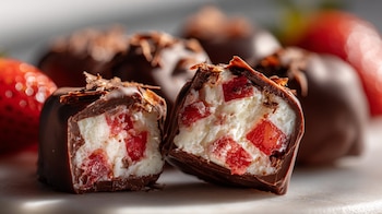 Snack de yogur con trozos