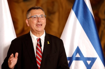 El ministro de Relaciones Exteriores de Israel, Gideon Saar (REUTERS/ARCHIVO)