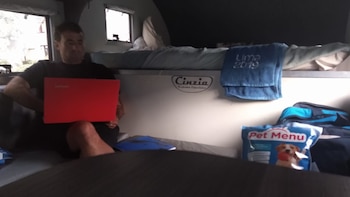 Javier Conte en la casa