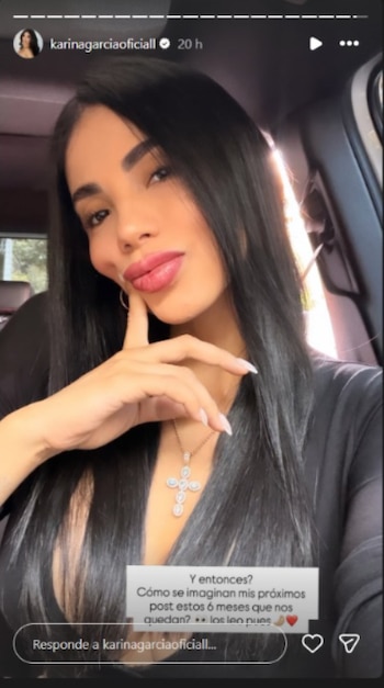 Seguidores asociaron rápidamente el comentario con Karina García, quien no ha confirmado ni desmentido la información - crédito @karinagarciaoficiall/ Instagram