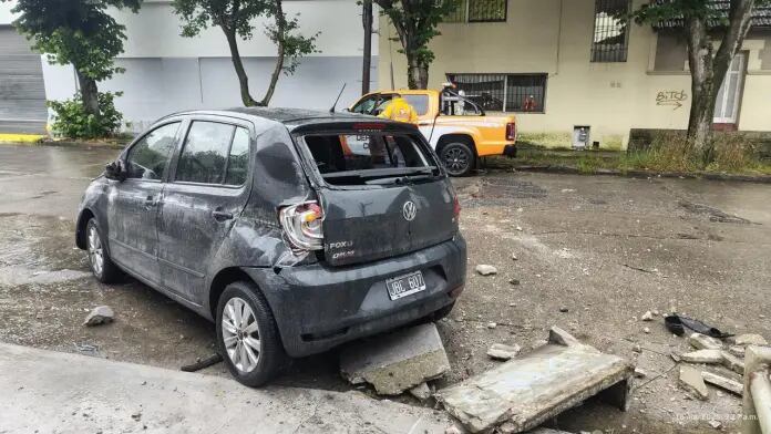 Fuerte temporal en la costa (Foto: Ahora Mar del Plata)