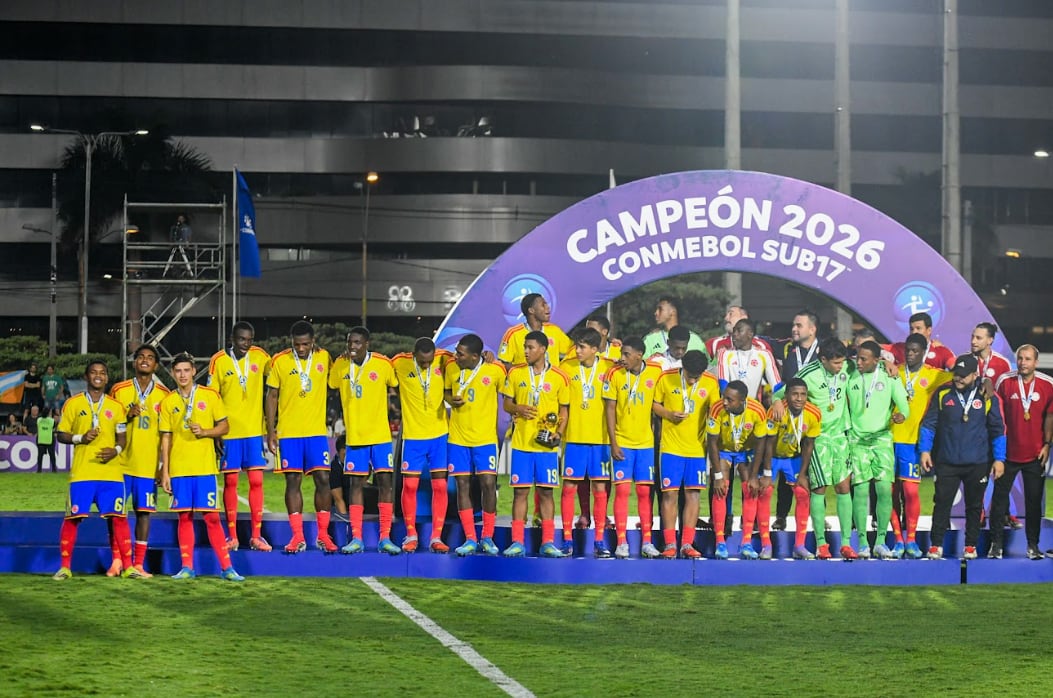 La selección Colombia sub-17 viene de quedar campeona del suramericano de la categoría - crédito Jefatura de Prensa Federación Colombiana de Fútboi