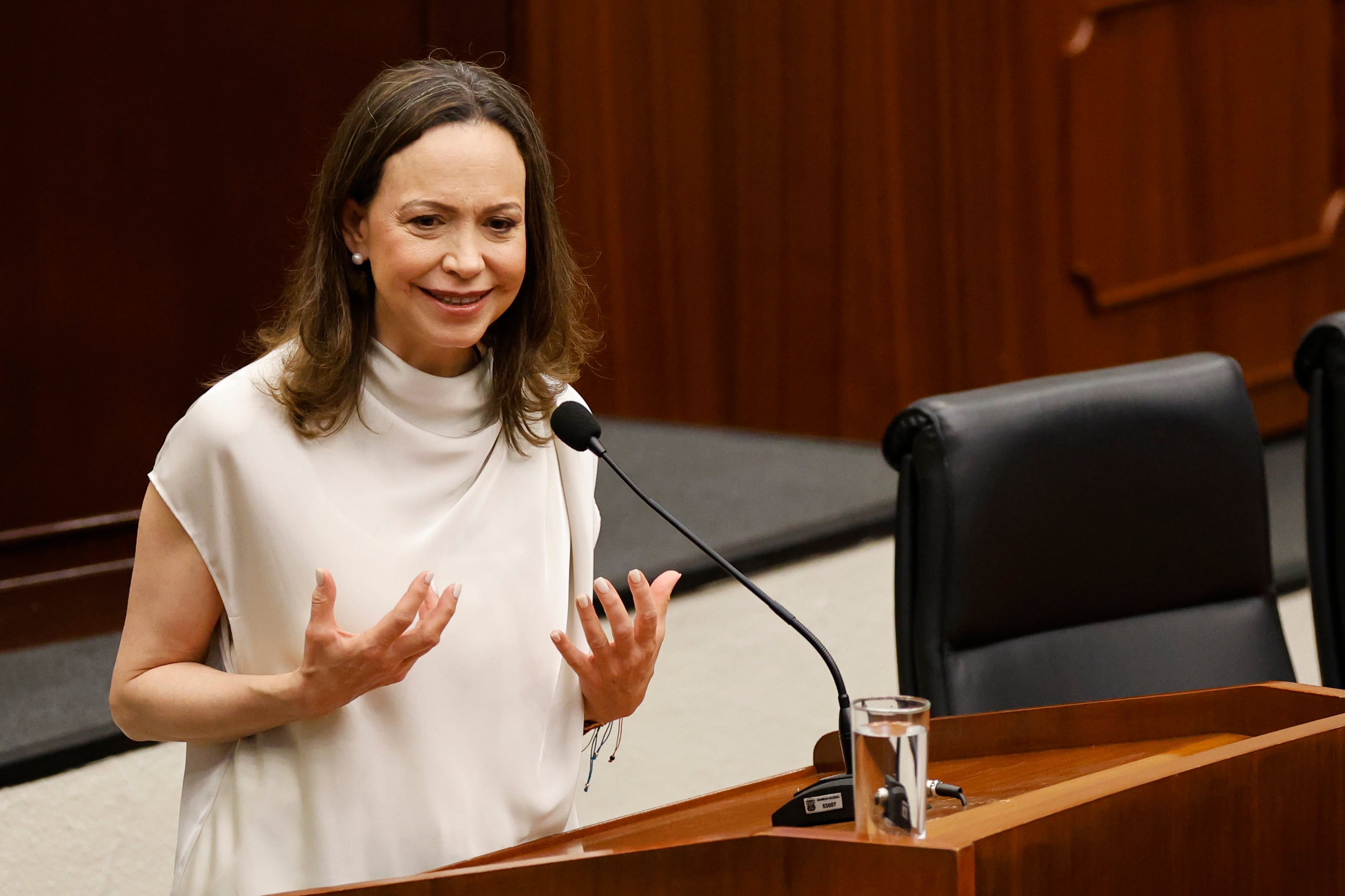 María Corina Machado reconoció a Bolsonaro por haber quedado primero en la primera vuelta (EFE)