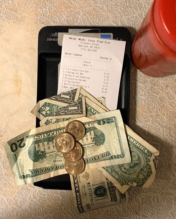 Una cuenta de la consumición