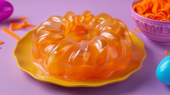 Gelatina de zanahoria, un postre