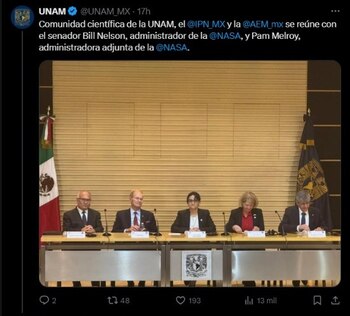 El titular de la NASA