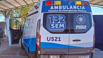 Un accidente en competencia ciclística