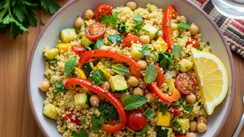 Receta de cuscús de verduras, rápida y fácil