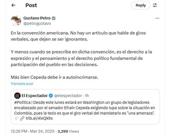 Gustavo Petro lanzó fuertes críticas