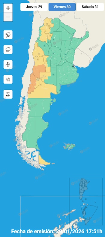 Alerta temprana por tormentas y