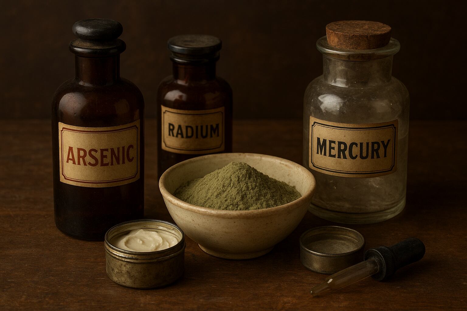 Las cremas de mercurio, recomendadas desde la Edad Media, causaron daños neurológicos y orgánicos antes de ser prohibidas (VisualesIA)