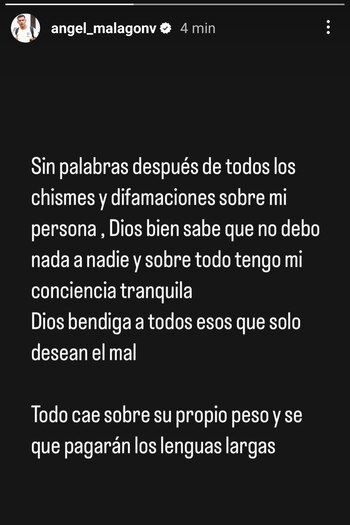 Mensaje de Malagón a las