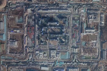 Una imagen satelital de la