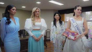 ¡Reinas juntas en Costa Rica! El histórico encuentro de Sheynnis, Victoria y Fátima con la presidenta Laura Fernández