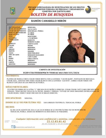 Ramón Camarillo Mirón, excandidata por