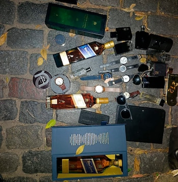 Robaron hasta botellas de whisky