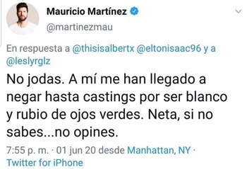El actor se defendió con