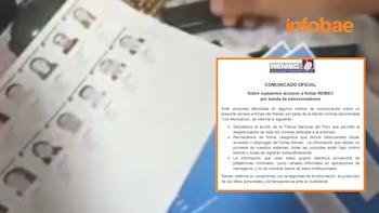 Reniec niega filtración de fichas