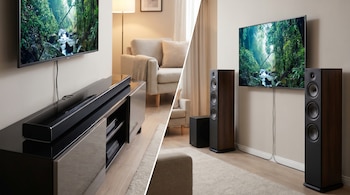 Barra de sonido - altavoces independientes - TV - tecnología - 26 de mayo