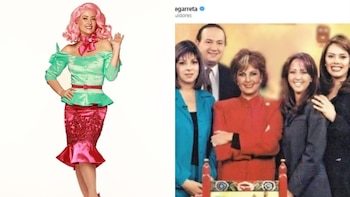 Andrea Legarreta compartió pantalla con