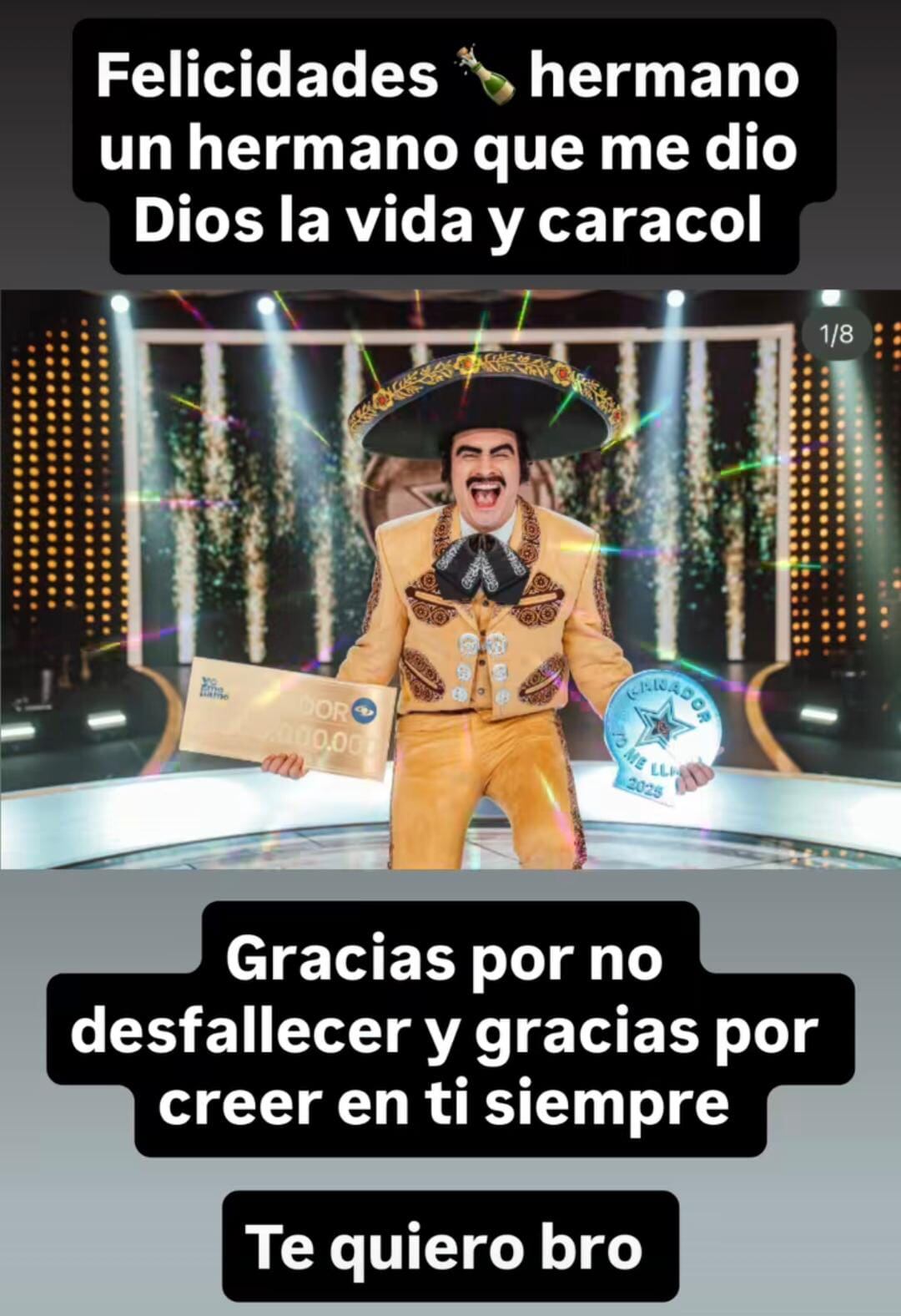 Las palabras de Luis Alfonso demostraron su cercanía con Vicente - crédito Instagram