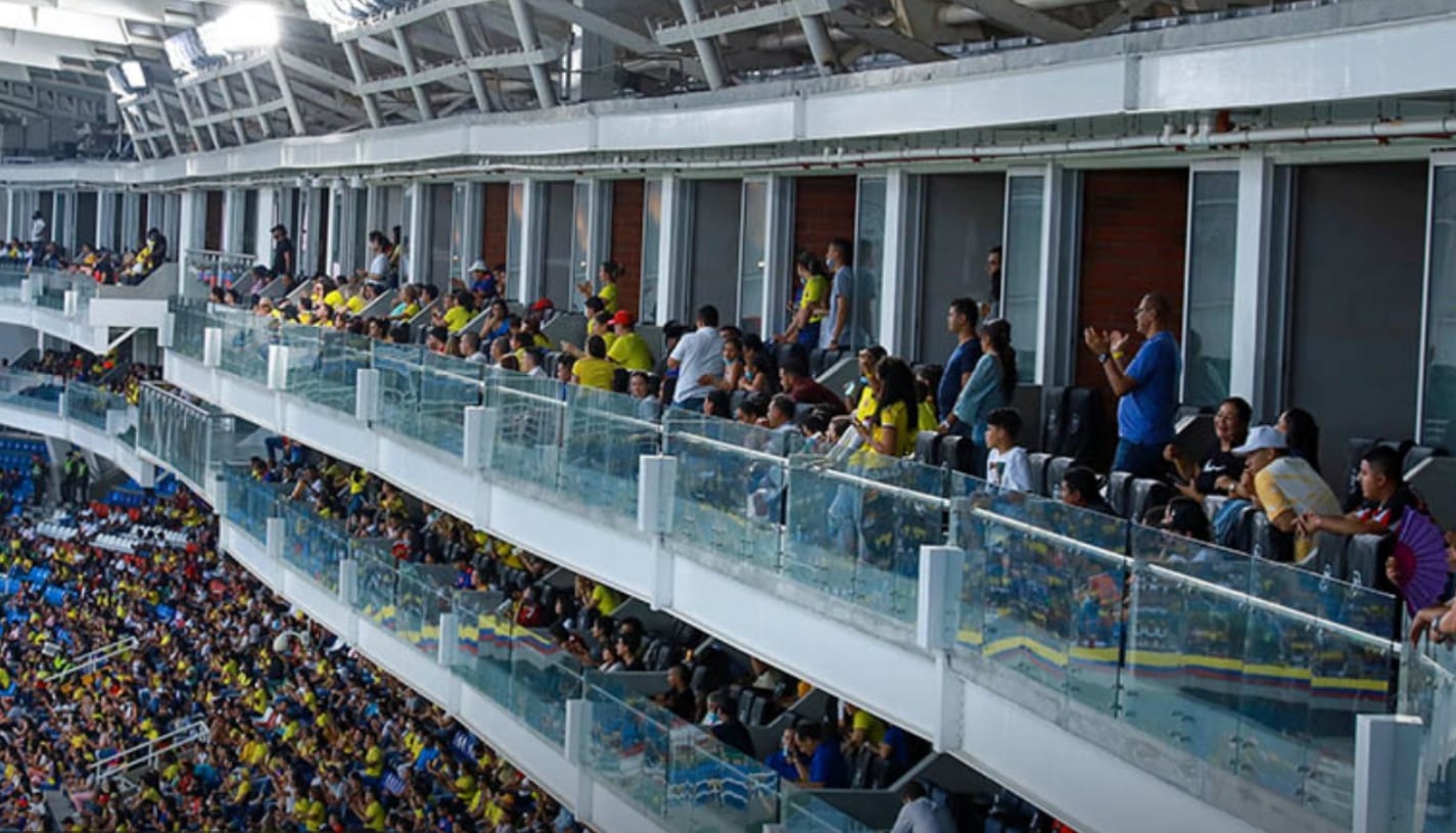 Los palcos del estadio Pascual Guerrero fueron inaugurados más de una década después de empezar su construcción para el Mundial Sub-20 de 2011 - crédito Alcaldía de Cali
