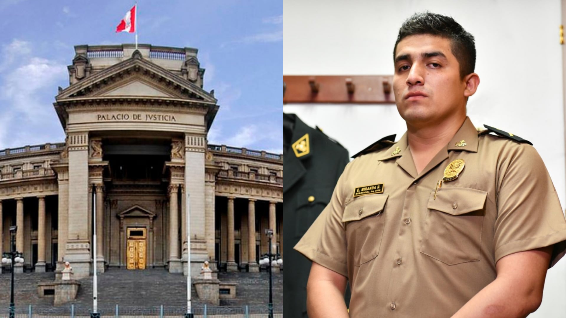 Sala de Apelaciones define este viernes si revierte absolución del policía Elvis Miranda. (Foto composición: Infobae Perú/Agencia Andina)