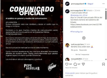 El cantante también agregó el