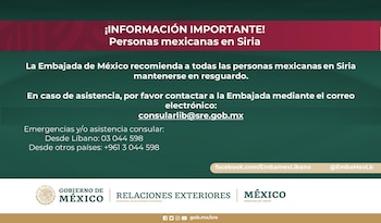 Este domingo, la Embajada de