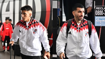 Thiago Almada y Ángel Correa son dos de las caras más destacadas del actual plantel de River Plate convocados para enfrentar a Santa Fe - crédito River Plate