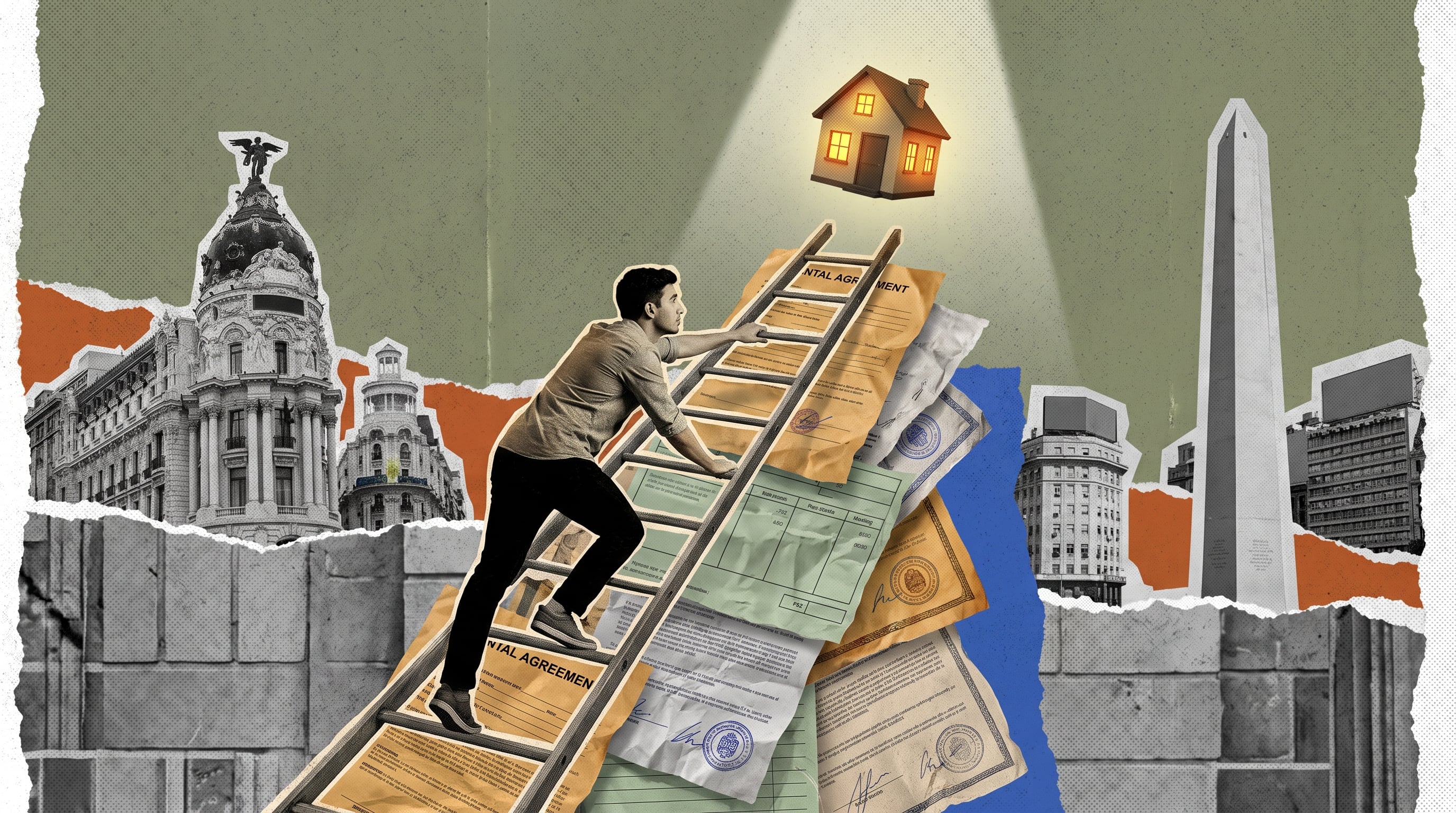 En la ciudad española la renta mensual oscila en torno al 50% del salario y en la Ciudad sube a más del 60% del ingreso familiar (Imagen Ilustrativa Infobae)